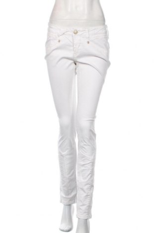 Дамски панталон Gang, Размер M, Цвят Бял, 80% тенсел, 38% памук, 2% еластан, Цена 60,30 лв.