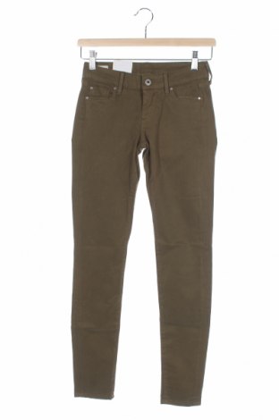 Дамски панталон Pepe Jeans, Размер XS, Цвят Зелен, Цена 189,00 лв.