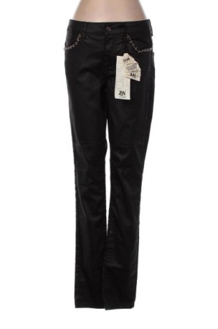 Дамски панталон Zabaione, Размер S, Цвят Черен, 71% памук, 26% полиестер, 3% еластан, Цена 45,60 лв.