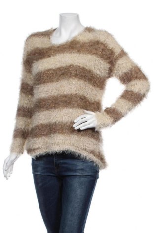 Дамски пуловер Amy Vermont, Размер M, Цвят Бежов, 48% вискоза, 45% полиамид, 5% метални нишки, 2% полиакрил, Цена 33,60 лв.