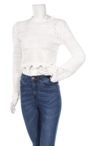 Дамски пуловер Guess, Размер S, Цвят Бял, 100% памук, Цена 171,75 лв.