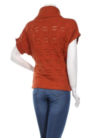 Γυναικείο πουλόβερ Made In Italy, Μέγεθος L, Χρώμα Πορτοκαλί, 60% πολυακρυλικό, 15% μαλλί, 10% βισκόζη, Τιμή 12,47 €