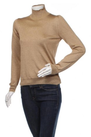 Дамски пуловер Massimo Dutti, Размер S, Цвят Бежов, 48% вискоза, 40% полиестер, 12% метални нишки, Цена 68,00 лв.