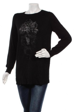 Дамски пуловер Oui, Размер M, Цвят Черен, 75% вискоза, 25% полиамид, Цена 67,83 лв.