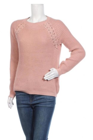 Дамски пуловер Rainbow, Размер M, Цвят Розов, Цена 33,60 лв.