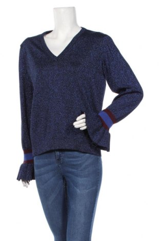 Дамски пуловер Y.A.S, Размер XL, Цвят Син, 66% вискоза, 22% полиамид, 6% полиестер, 6% метални нишки, Цена 51,45 лв.