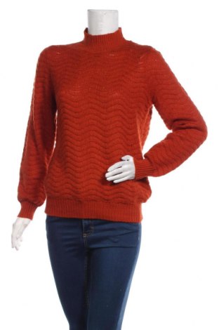 Дамски пуловер Y.A.S, Размер M, Цвят Оранжев, 63% акрил, 27% полиамид, 10% вълна, Цена 48,30 лв.