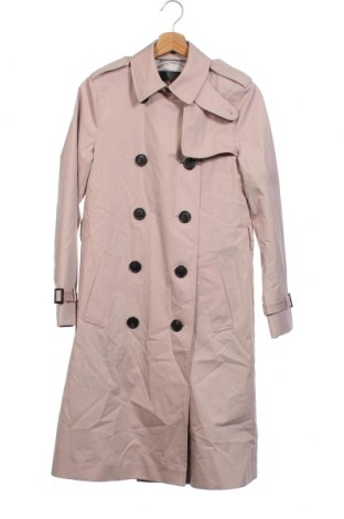 Дамски шлифер Massimo Dutti, Размер XS, Цвят Розов, Памук, Цена 230,30 лв.