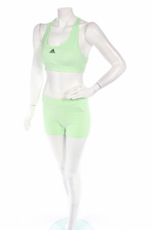 Γυναικείο αθλητικό σετ Adidas, Μέγεθος M, Χρώμα Πράσινο, 86% πολυαμίδη, 14% ελαστάνη, Τιμή 42,94 €