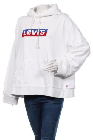 Női sweatshirt Levi's, Méret L, Szín Fehér, Pamut, Ár 20 571 Ft