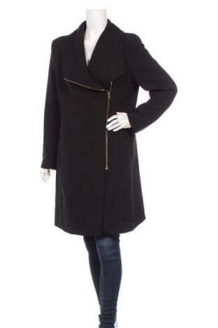 Дамско палто H&M, Размер M, Цвят Черен, 93% полиестер, 7% еластан, Цена 40,16 лв.