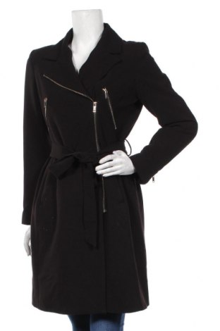 Дамско палто H&M, Размер M, Цвят Черен, 93% полиестер, 7% еластан, Цена 46,20 лв.