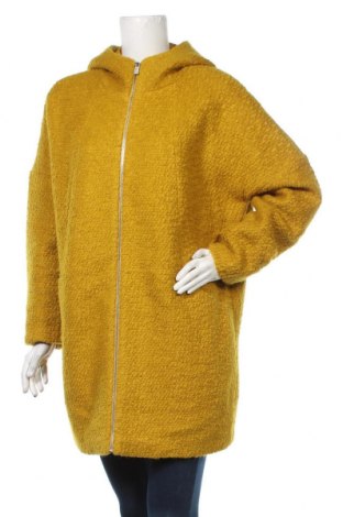 Γυναικείο παλτό Reserved, Μέγεθος XL, Χρώμα Κίτρινο, 50% πολυεστέρας, 50% μαλλί, Τιμή 44,81 €