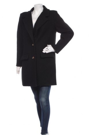 Дамско палто Rodier, Размер L, Цвят Черен, 90% полиестер, 10% вълна, Цена 391,30 лв.