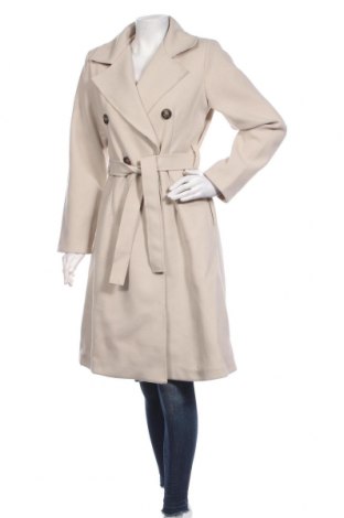 Γυναικείο παλτό Rodier, Μέγεθος M, Χρώμα Εκρού, 90% πολυεστέρας, 10% μαλλί, Τιμή 248,60 €