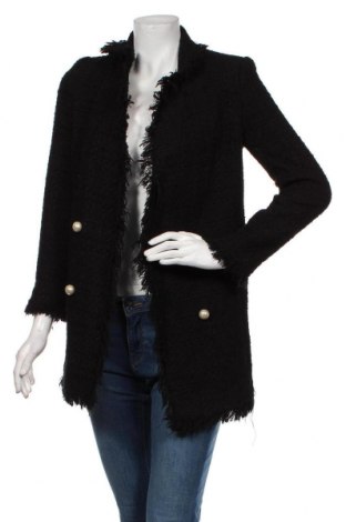 Γυναικείο παλτό Zara, Μέγεθος S, Χρώμα Μαύρο, Τιμή 33,12 €