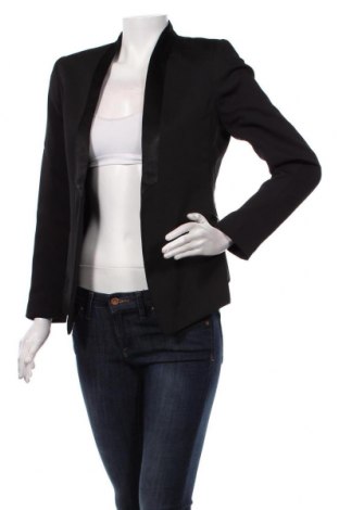 Дамско сако H&M, Размер S, Цвят Черен, 100% полиестер, Цена 32,00 лв.