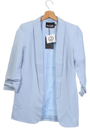 Damen Blazer Pieces, Größe XS, Farbe Blau, 79% Polyester, 16% Viskose, 5% Elastan, Preis 39,00 €