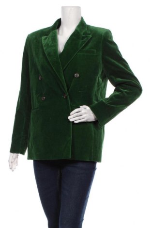 Дамско сако Soeur, Размер L, Цвят Зелен, 98% памук, 2% еластан, Цена 391,30 лв.