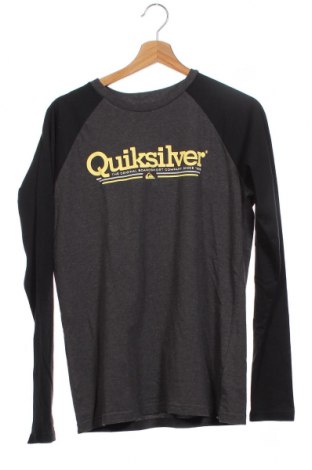 Kinder Shirt Quiksilver, Größe 15-18y/ 170-176 cm, Farbe Grau, Baumwolle, Preis 21,29 €