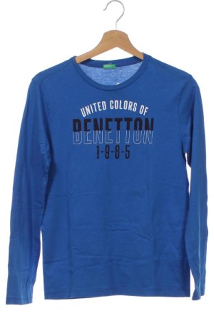 Детска блуза United Colors Of Benetton, Размер 15-18y/ 170-176 см, Цвят Син, Памук, Цена 22,00 лв.