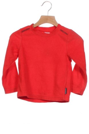 Детска поларена блуза Decathlon, Размер 2-3y/ 98-104 см, Цвят Червен, Полиестер, Цена 13,65 лв.