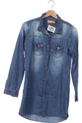 Kinderhemd, Größe 10-11y/ 146-152 cm, Farbe Blau, Baumwolle, Preis 18,09 €