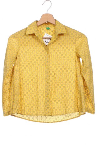Детска риза United Colors Of Benetton, Размер 5-6y/ 116-122 см, Цвят Жълт, Цена 26,00 лв.