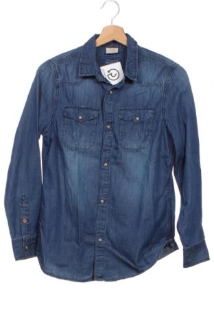 Kinderhemd Zara, Größe 10-11y/ 146-152 cm, Farbe Blau, Baumwolle, Preis 18,09 €