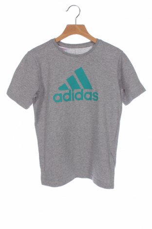 Tricou pentru copii Adidas, Mărime 9-10y/ 140-146 cm, Culoare Gri, 70% bumbac, 30% poliester, Preț 105,26 Lei