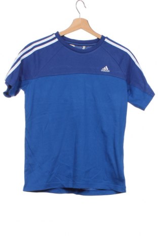 Tricou pentru copii Adidas, Mărime 13-14y/ 164-168 cm, Culoare Albastru, 70% bumbac, 30% poliester, Preț 105,26 Lei