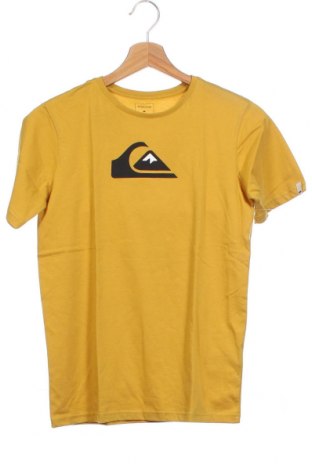 Детска тениска Quiksilver, Размер 11-12y/ 152-158 см, Цвят Жълт, Памук, Цена 19,50 лв.
