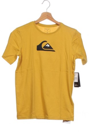 Детска тениска Quiksilver, Размер 11-12y/ 152-158 см, Цвят Жълт, Памук, Цена 16,00 лв.
