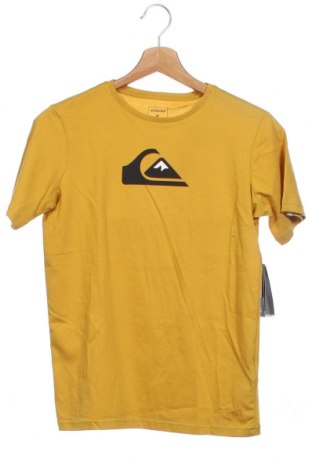 Детска тениска Quiksilver, Размер 11-12y/ 152-158 см, Цвят Жълт, Памук, Цена 21,00 лв.