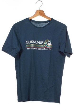 Tricou pentru copii Quiksilver, Mărime 14-15y/ 168-170 cm, Culoare Albastru, Bumbac, Preț 69,08 Lei