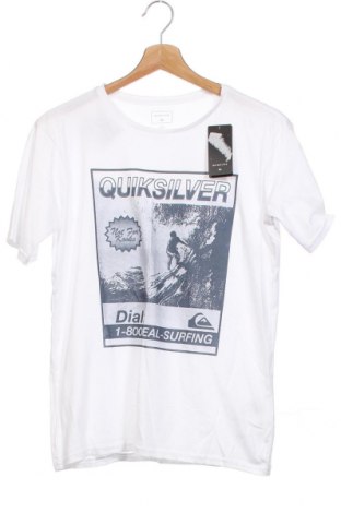 Kinder T-Shirt Quiksilver, Größe 13-14y/ 164-168 cm, Farbe Weiß, Baumwolle, Preis 15,16 €