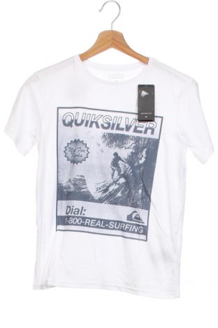 Kinder T-Shirt Quiksilver, Größe 9-10y/ 140-146 cm, Farbe Weiß, Baumwolle, Preis 15,16 €