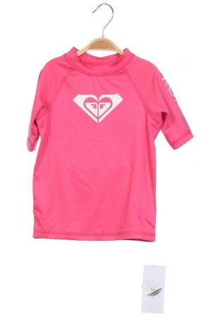Детска тениска Roxy, Размер 3-4y/ 104-110 см, Цвят Розов, 92% полиестер, 8% еластан, Цена 23,40 лв.