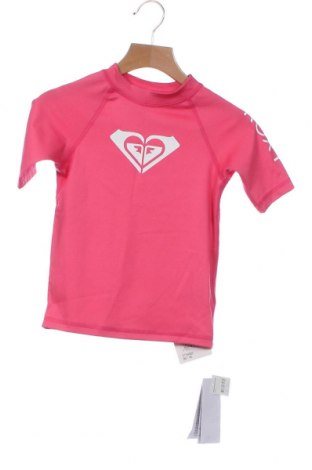 Детска тениска Roxy, Размер 4-5y/ 110-116 см, Цвят Розов, 92% полиестер, 8% еластан, Цена 35,40 лв.
