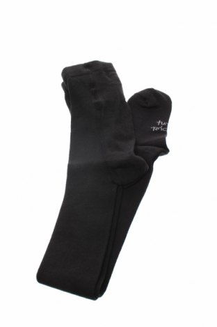 Детски чорапогащи Tutto Piccolo, Размер 4-5y/ 110-116 см, Цвят Черен, 80% памук, 17% полиамид, 3% еластан, Цена 36,75 лв.