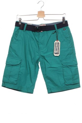 Детски къс панталон Petrol Industries, Размер 15-18y/ 170-176 см, Цвят Зелен, Памук, Цена 38,35 лв.