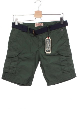 Детски къс панталон Petrol Industries, Размер 11-12y/ 152-158 см, Цвят Зелен, Памук, Цена 44,85 лв.