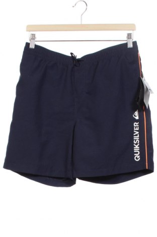 Pantaloni scurți pentru copii Quiksilver, Mărime 15-18y/ 170-176 cm, Culoare Albastru, Poliester, Preț 116,45 Lei
