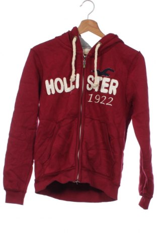 Gyerek sweatshirt Hollister, Méret 13-14y / 164-168 cm, Szín Piros, Pamut, Ár 5 581 Ft