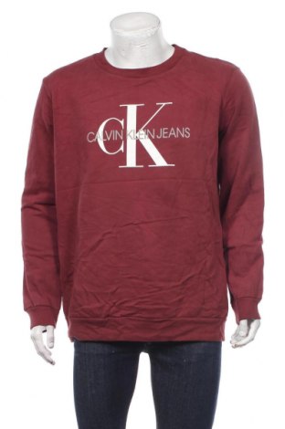 Мъжка блуза Calvin Klein Jeans, Размер L, Цвят Червен, Памук, Цена 50,40 лв.