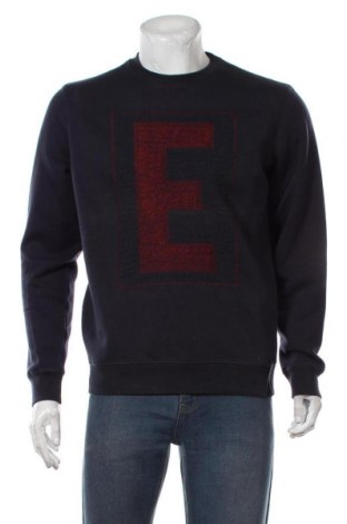 Мъжка блуза Emporio Armani, Размер L, Цвят Син, Памук, полиестер, еластан, Цена 246,75 лв.