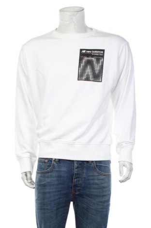 Herren Shirt New Balance, Größe M, Farbe Weiß, 64% Baumwolle, 36% Polyester, Preis 49,07 €