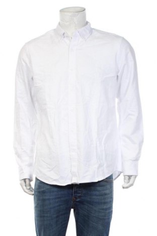 Мъжка риза, Размер L, Цвят Бял, Памук, Цена 28,50 лв.