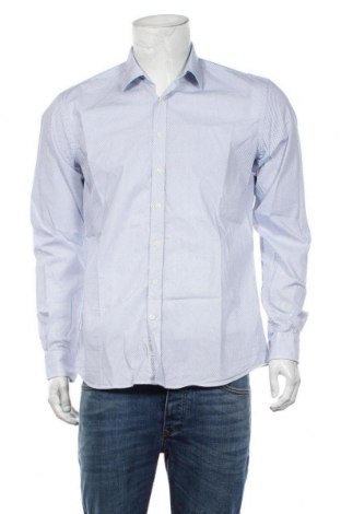 Мъжка риза Cafe Coton, Размер L, Цвят Син, 100% памук, Цена 136,50 лв.