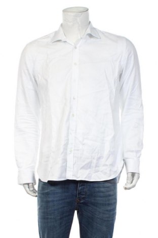 Мъжка риза Cafe Coton, Размер L, Цвят Бял, 100% памук, Цена 136,50 лв.
